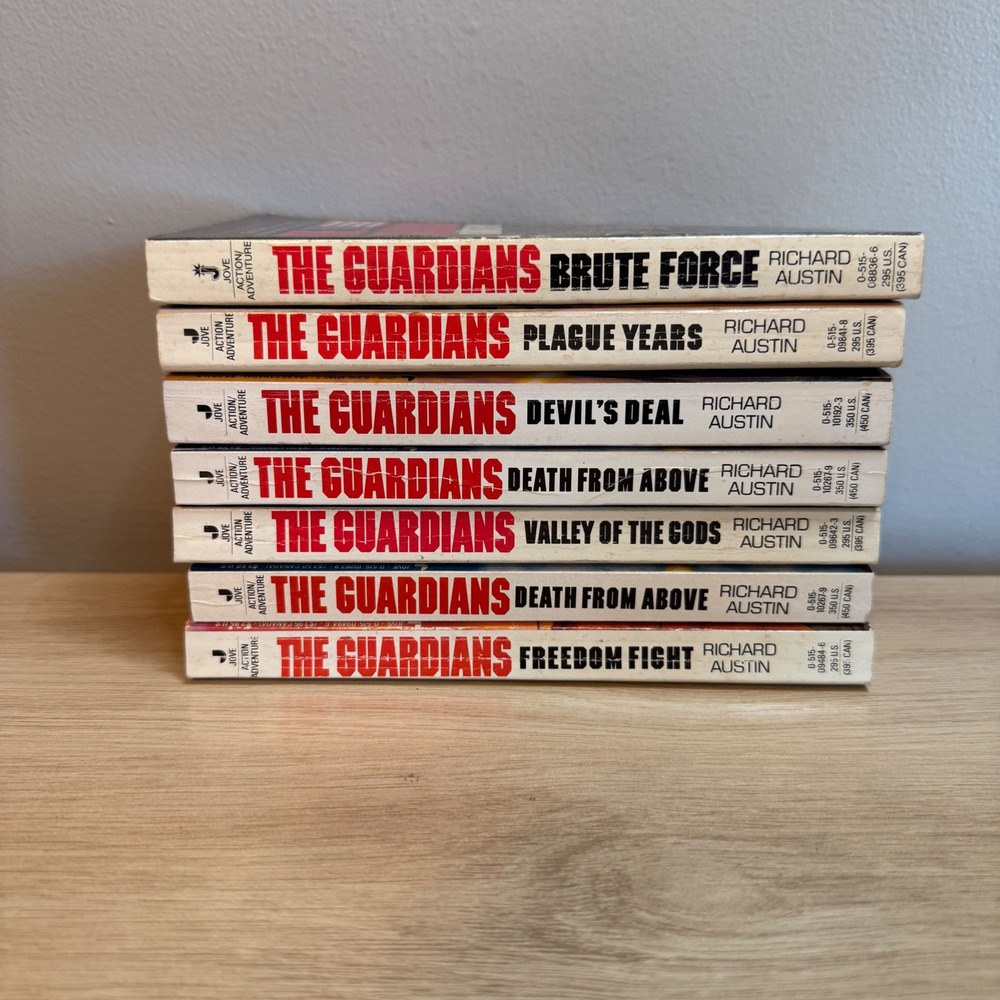 The Guardians Book Lot Richard Austin Jove Action Adventure 7 Paperbacks WWIII